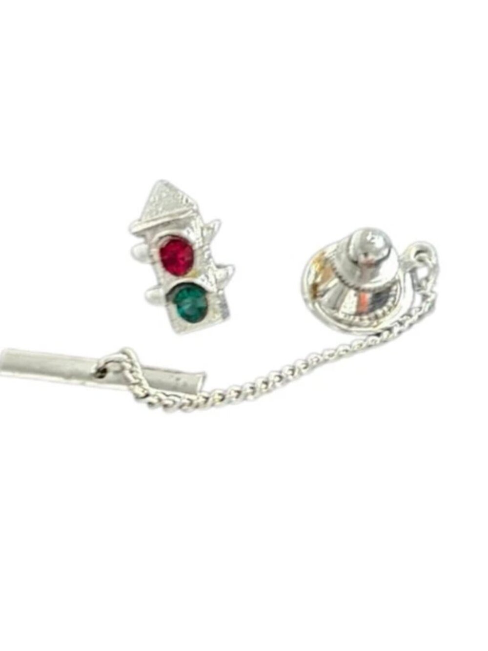 VTG Stop Light Tie Tack Lapel Pin Fathers Day Crossing Guard Traffic Engineer